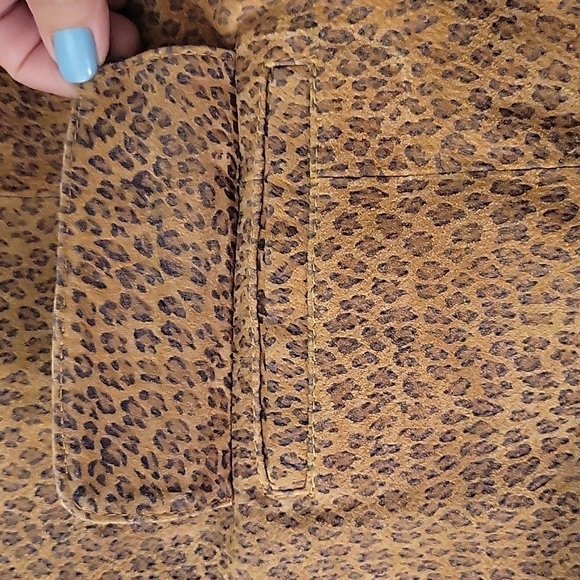 LAL leather leopard swing blazer 2X - Picture 7 of 11